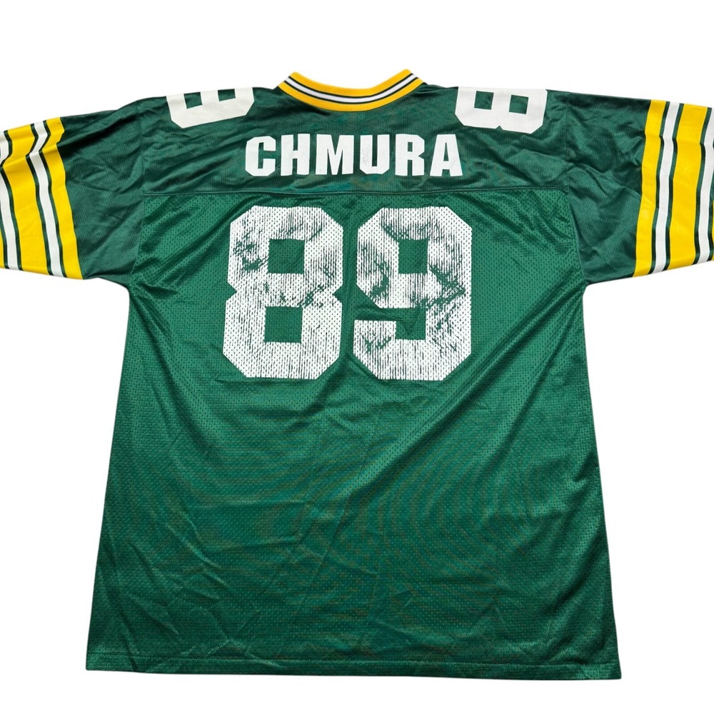 VTG Logo Athletic Mark Chmura Green Bay Packers #89 Jersey NFL Size L (46-48)